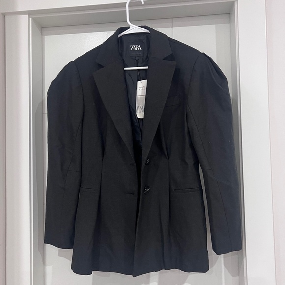New with tag! Zara dark grey blazer - Picture 1 of 4